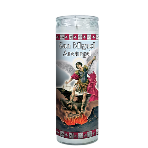 RELIG400 ST. MIGUEL ARCANGEL WHITE 12pc