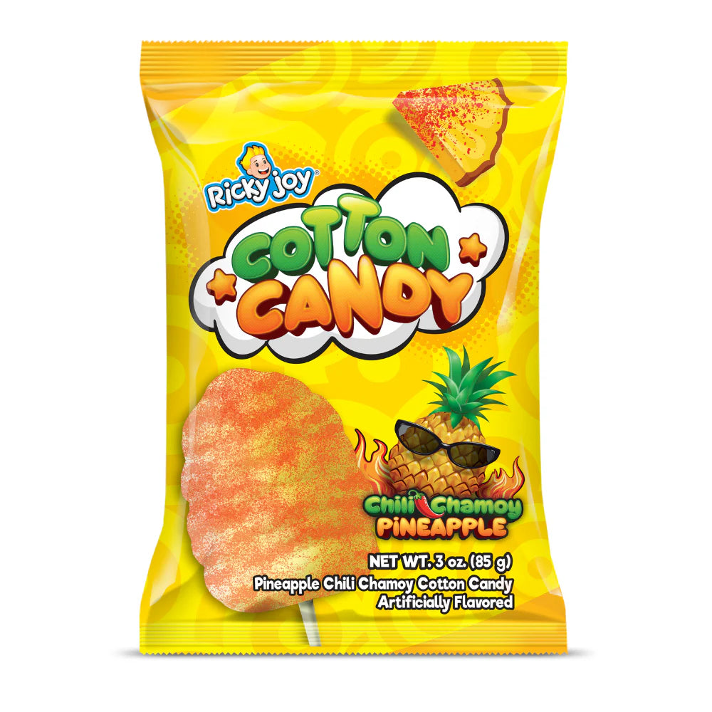 Ricky Joy Cotton Candy Chili Chamoy Pineapple 12/3OZ