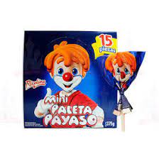 Ricolino Mini Paleta Payaso 1/15pcs