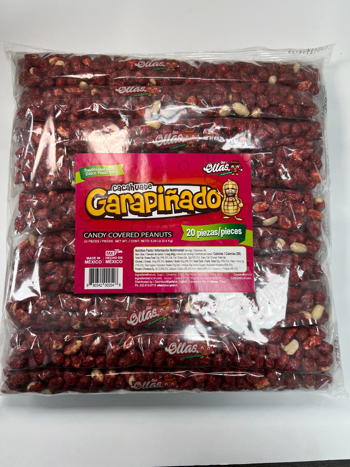 LAS OLLAS CACAHUATE GARAPINADO 4/20pz