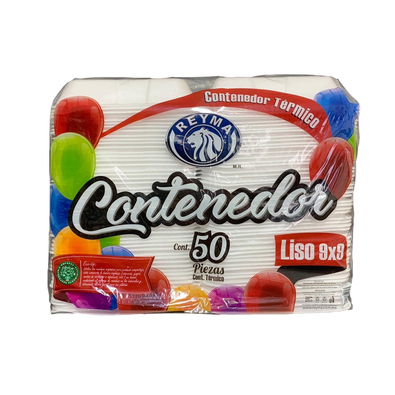 HC991 CONTENEDOR TERMICO LISO 9X9 4/50PZ