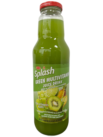 POCAS SPLASH GREEN MULTIVITAMIN JUICE DRINK 8/750 ml