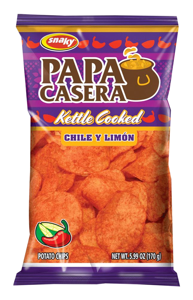 SNAKY PAPA CASERA CHILE Y LIMON 10/160 G