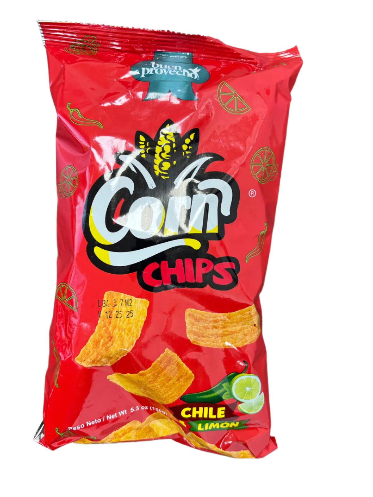 Buen Provecho Corn Chips Chile Limon 20 / 5.3 oz / 150 gr (S)