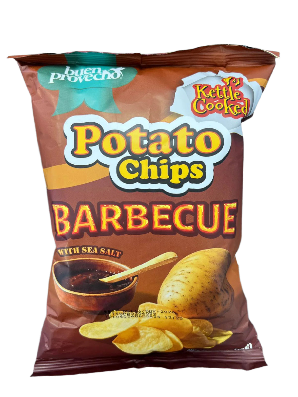 Buen Provecho Potato Chips Barbecue Flavor 24 / 4 oz / 112 gr (S)
