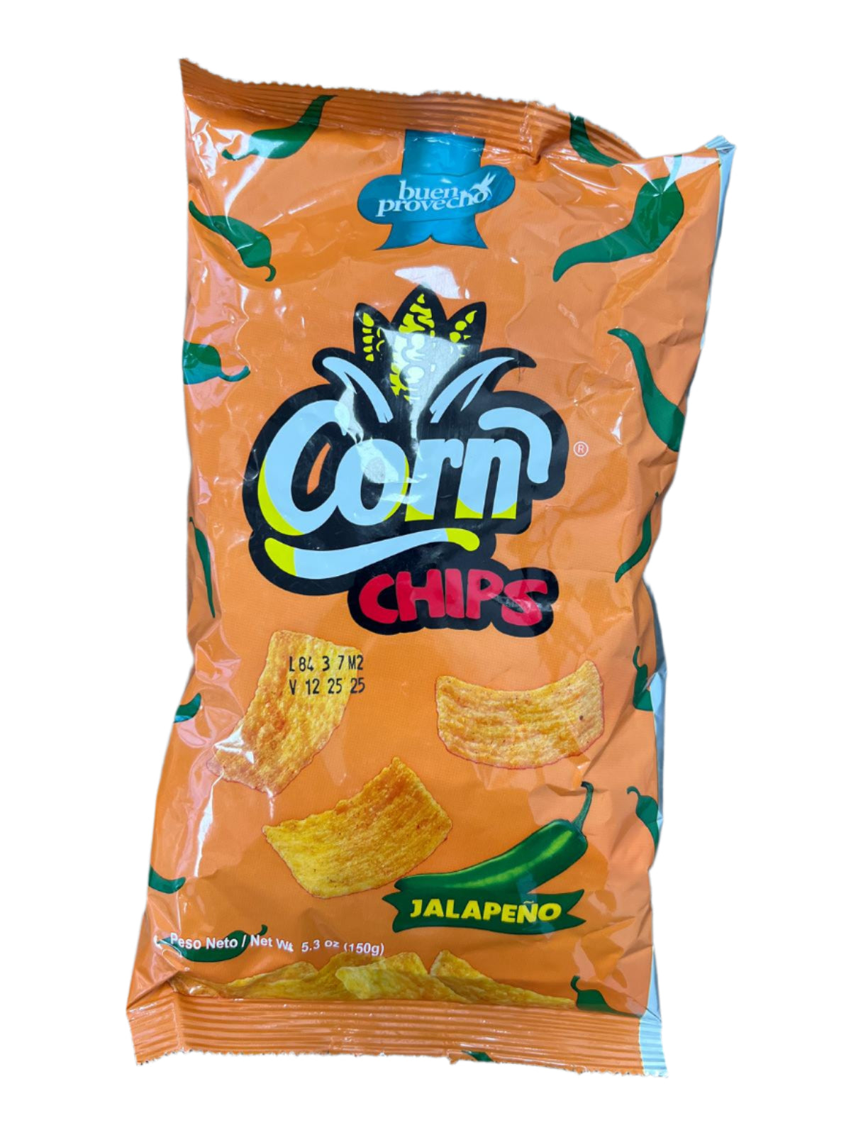 Buen Provecho Corn Chips Jalapeño 20 / 5.3 oz / 150 gr (S)