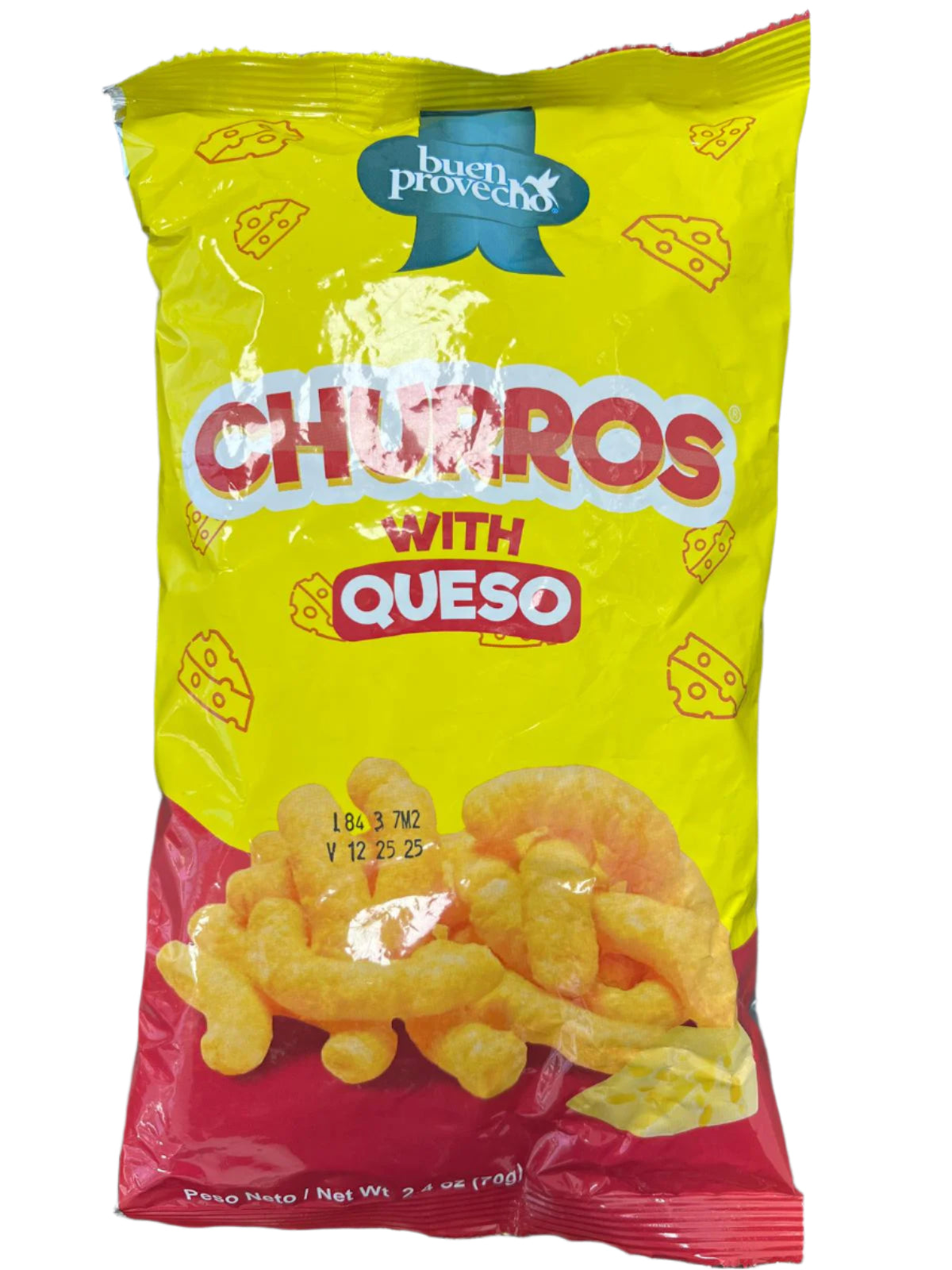 Buen Provecho Chips Churros / Queso 20 / 2.5 oz / 70 gr (S)