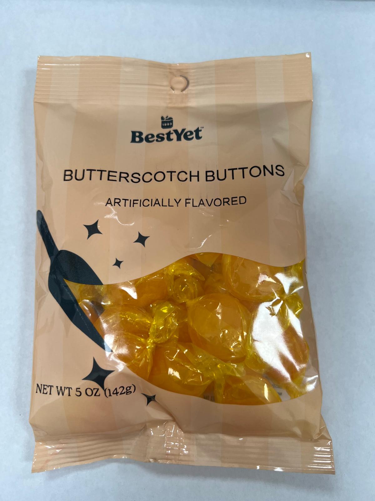 BEST YET BUTTERSCOTCH BUTTONS 12/5oz