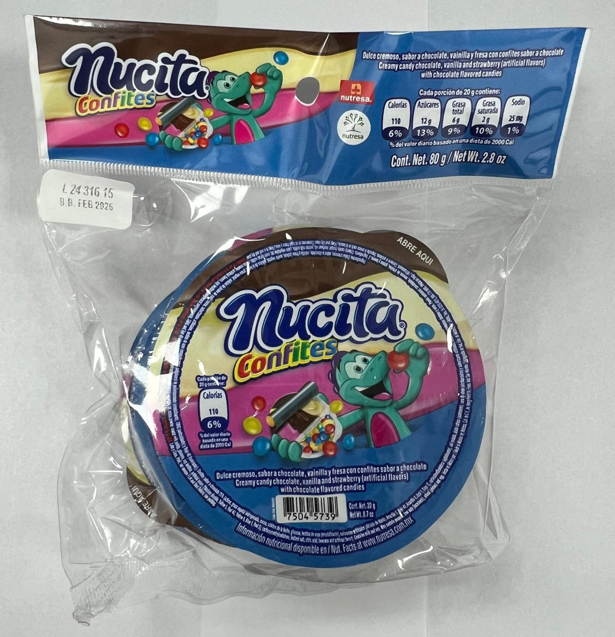 Nucita Confites Bolsa 12/4/2.8oz