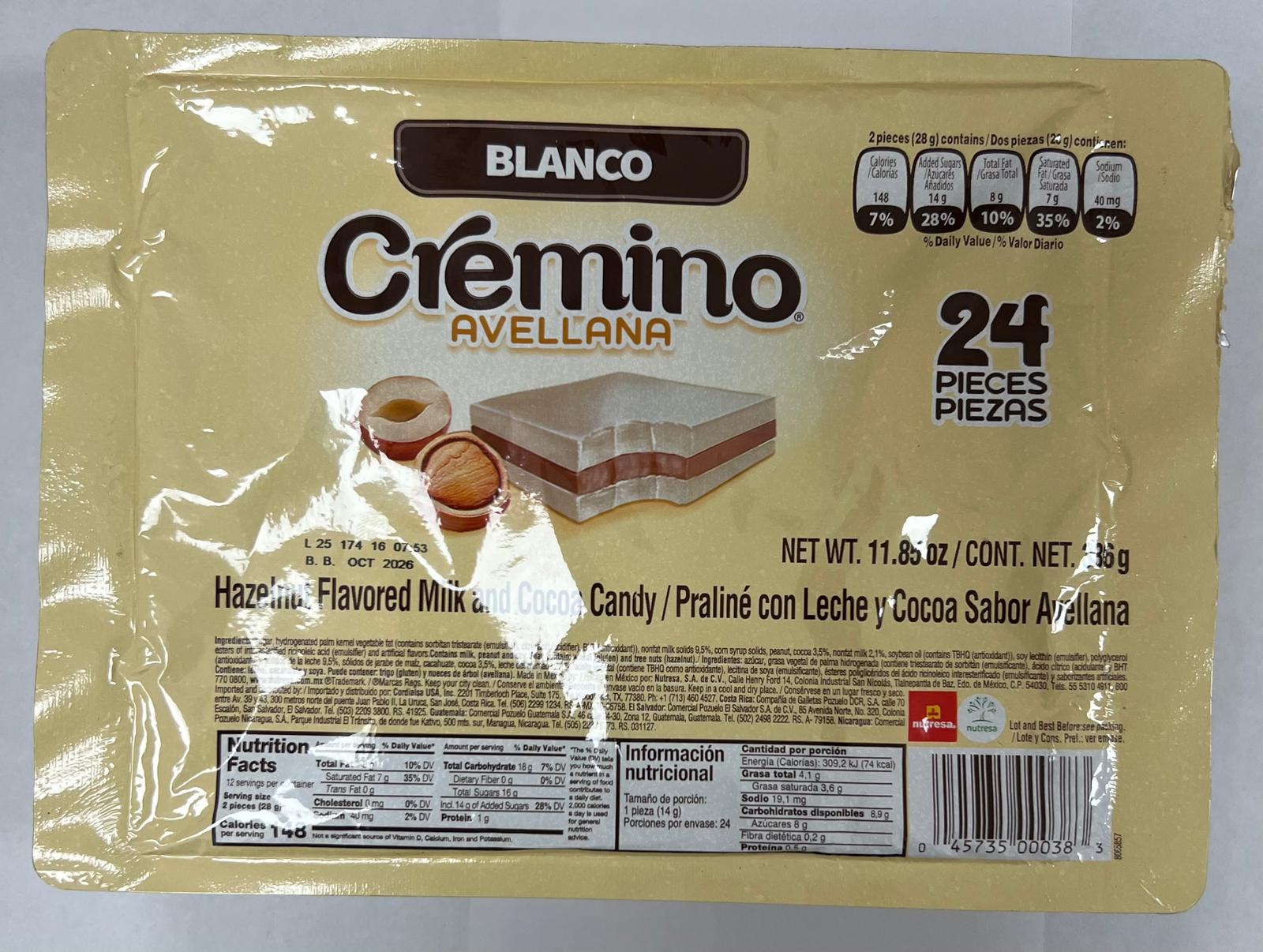 Nutresa Cremino Blanco 16/24pc
