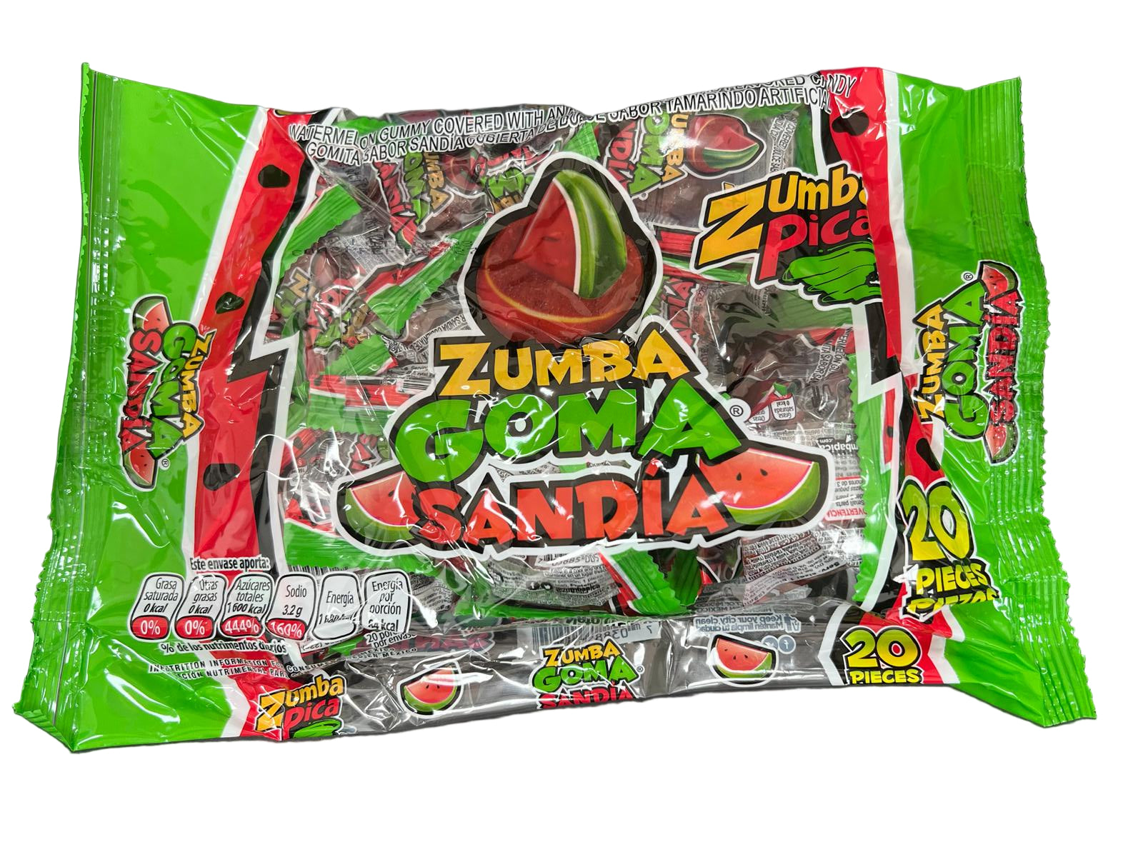 Zumba Pica Goma Sandia 20/20