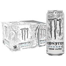 MONSTER ENERGY ZERO ULTRA WHITE 12/16OZ