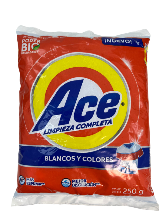 Ace
Regular
Detergent
36/250g