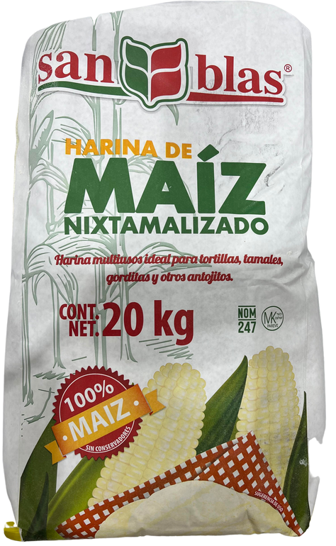 San Blas Corn Flour 44.05 LB Yellow Ribbon Corn Flour Marina de Maiz44.05lb