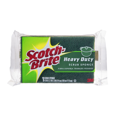 SCOTCH BRITE SCRUB SPONGE 12/1 PK HEAVY DUTY