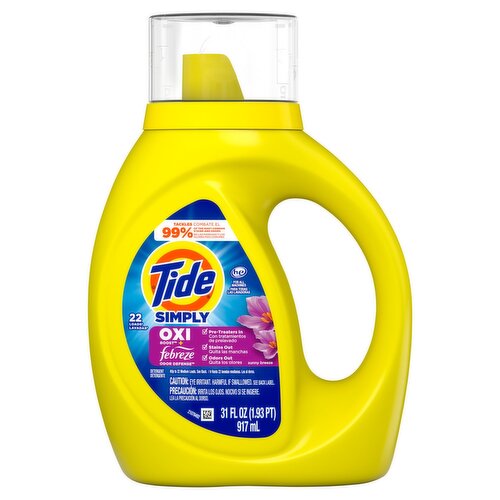 Tide Liquid Detergent 31oz Simply Oxi Boost Febreze