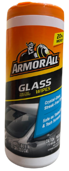 ARMOR ALL GLASS WIPES 6/30CT