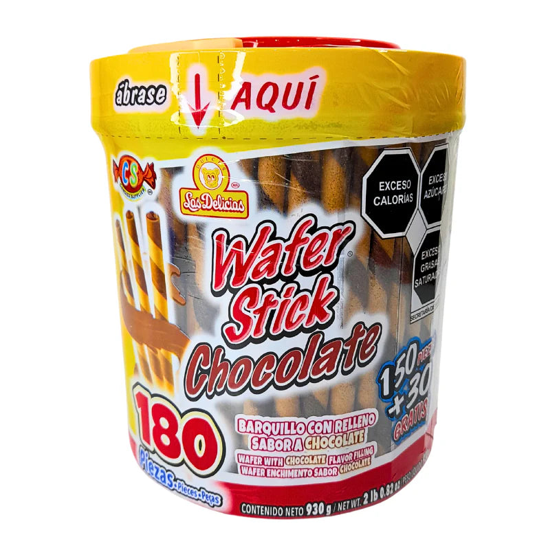 Las Delicias Wafer Stick Chocolate 6/180pc