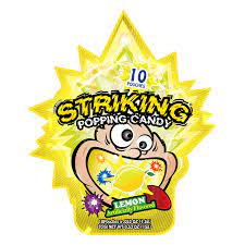 Strikin Popping Candy Lemon 4/12pc