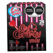 Cool Tunes Corazon Lollipops-1/24 pcs