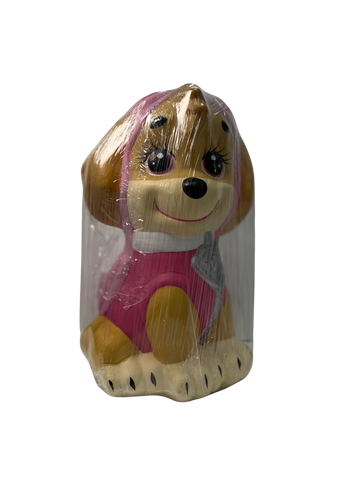 ALCANCIA PERRO ROSA 30 CM