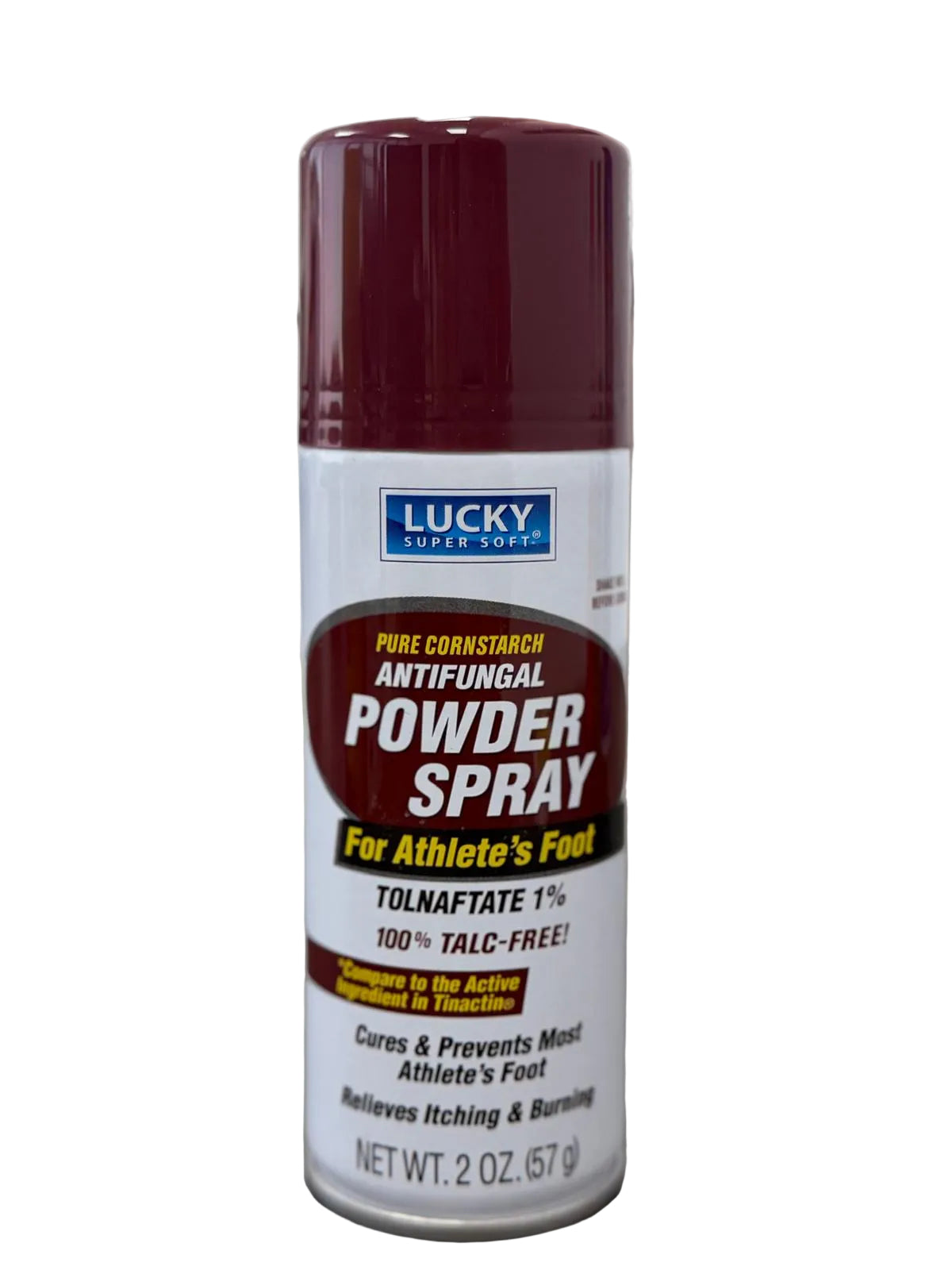 Lucky Super Soft Foot Powder Spray Antifungal 2oz