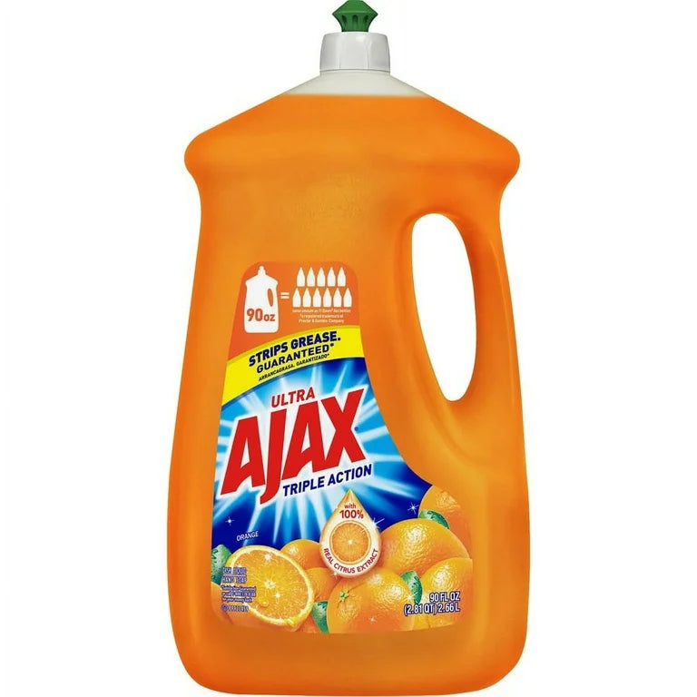 AJAX DISHWASH LIQUID 4/90OZ ORANGE