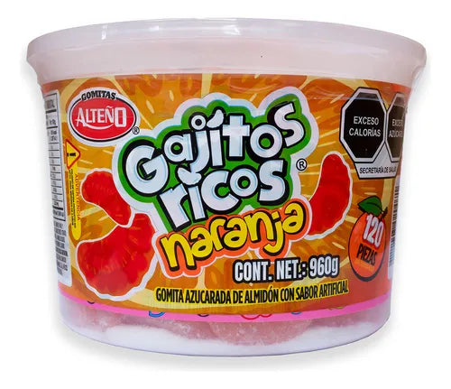 Alteno Gomi Pica Gusanito Naranja 960g/120pc
