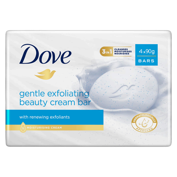 Dove Gentle Exfoliating 6/4pk