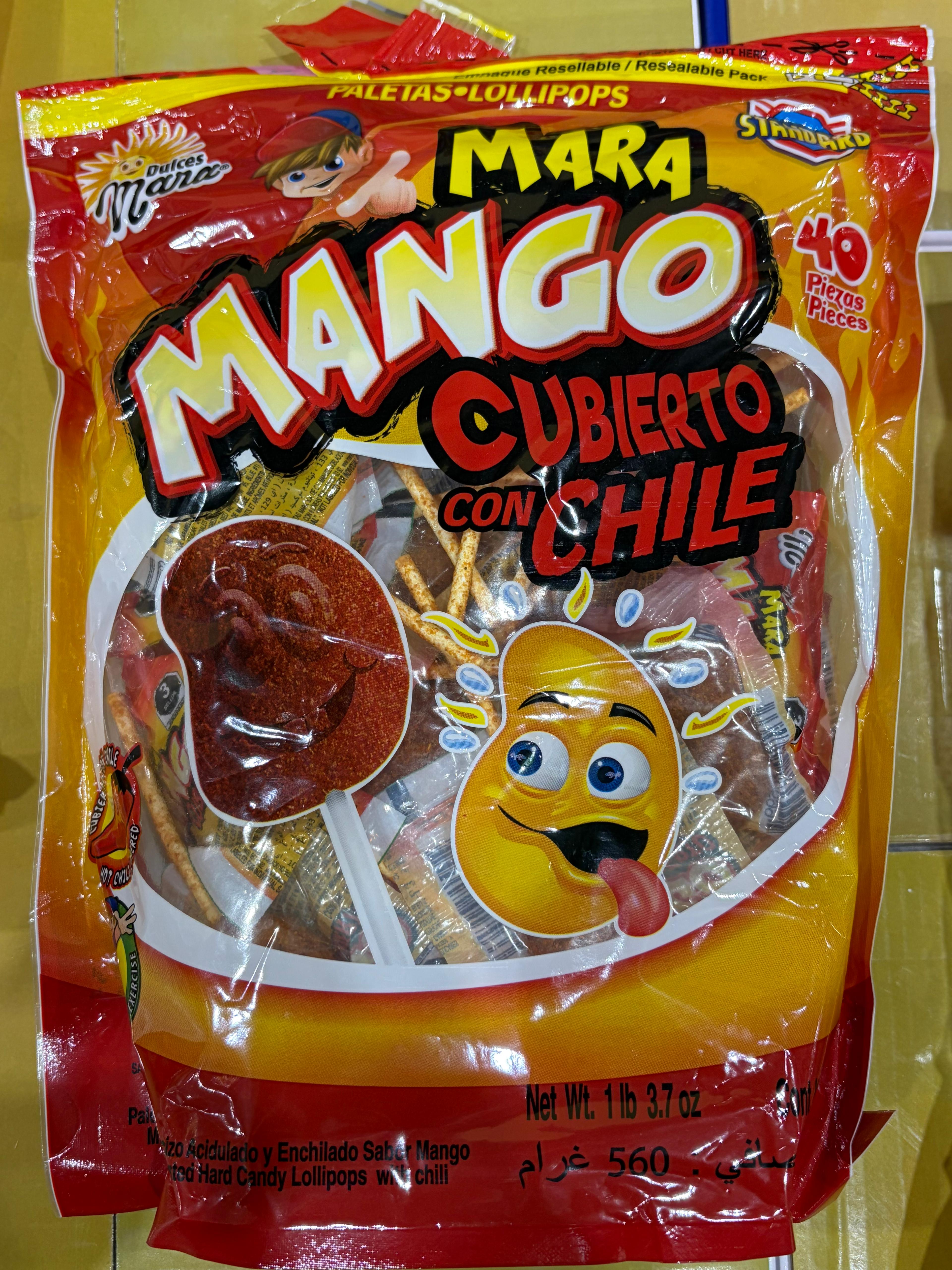 Mara Mango Cubierto Con Chile 8/40ct