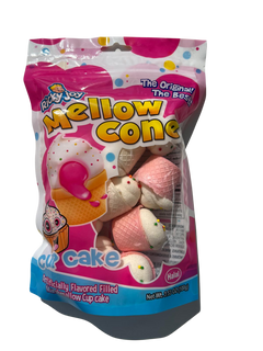 Mellow Cone Cup Cake Strawberry 18/3.52 OZ