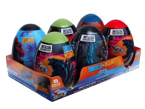 Bondy Mega Huevo Godzilla VS King Kong 8/6pc