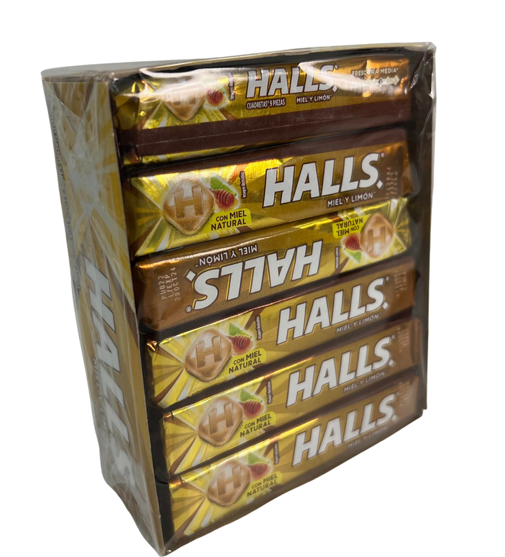 Halls Miel y Limon 1/12 pks