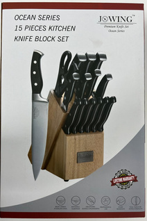 Knife Block Set Jowing Premium Knife 15pc Knife Block set
