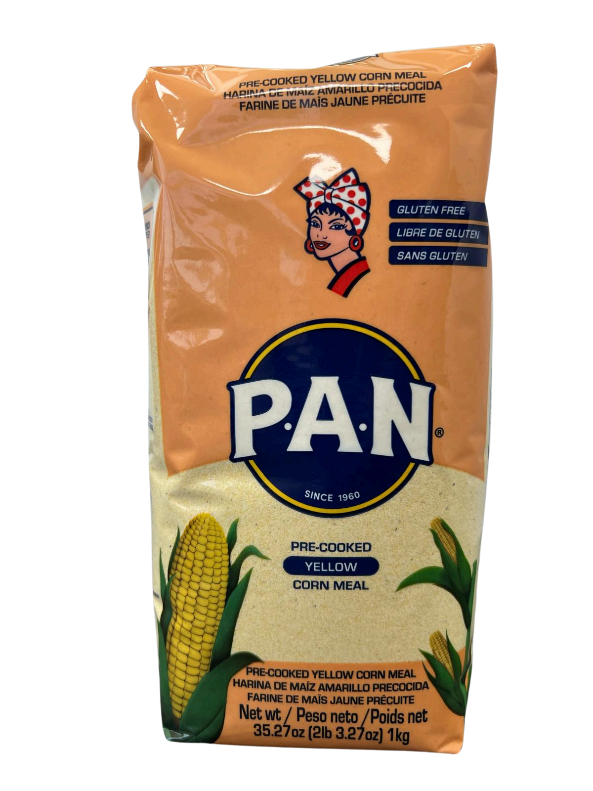 P.A.N. YELLOW CORN MEAL 10/2.2 LB (1KG