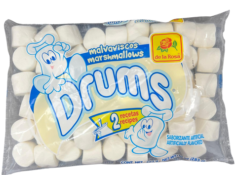 White Medium Drums Marshmallows 24 Bgs/283g (10lbs)