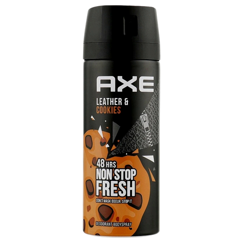 AXE SPRAY LEATHER AND COOKIES 6/150ML