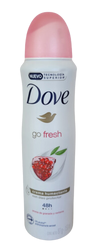 DOVE GO FRESH SPAY GRANADDA Y VERBENA TAPA BLANCA 12/150ML