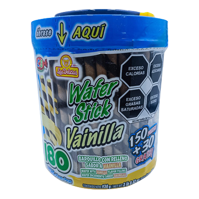 Las Delicias Wafer Stick Vanilla 6/180pc