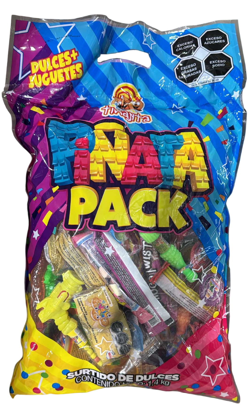 Pinata Pack 10 Paquetes 1.4kg