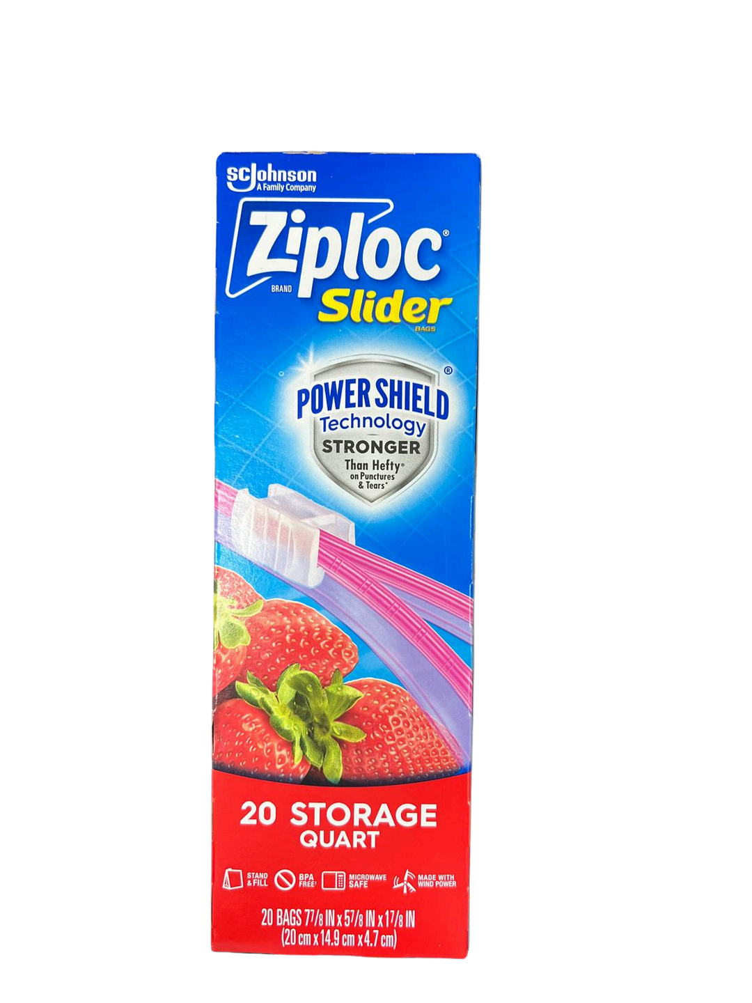 ZIPLOC SLIDER 20/1QT