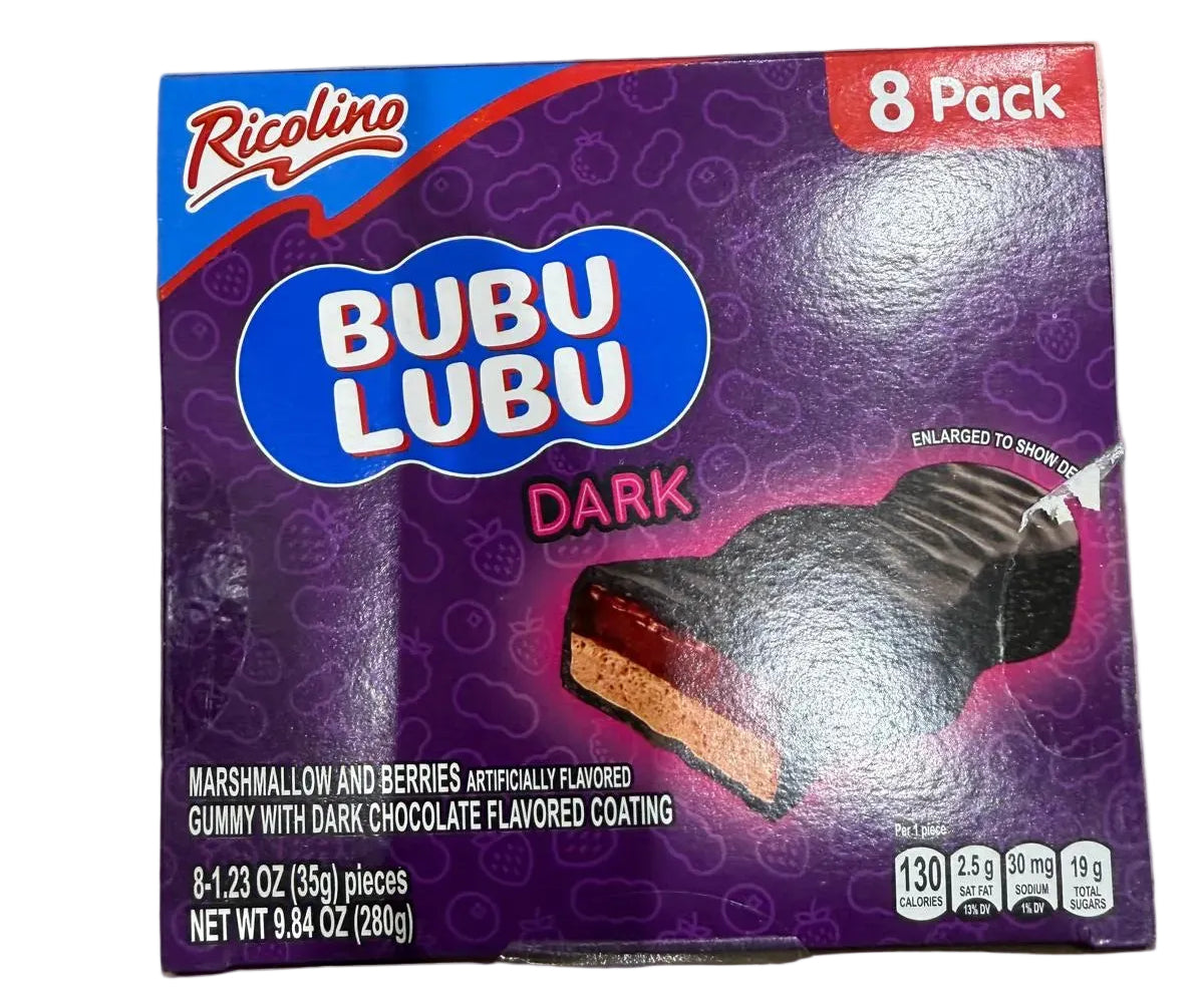 Ricolino Bubulubu Dark Marshmallow & Berries 1.23oz single