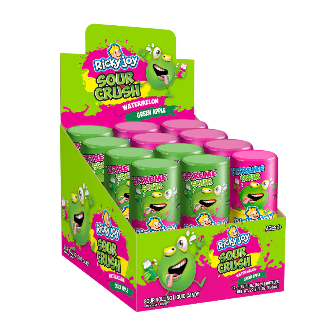 Ricky Joy Slime Sour Crush Green Apple and Watermelon 4/22.2oz