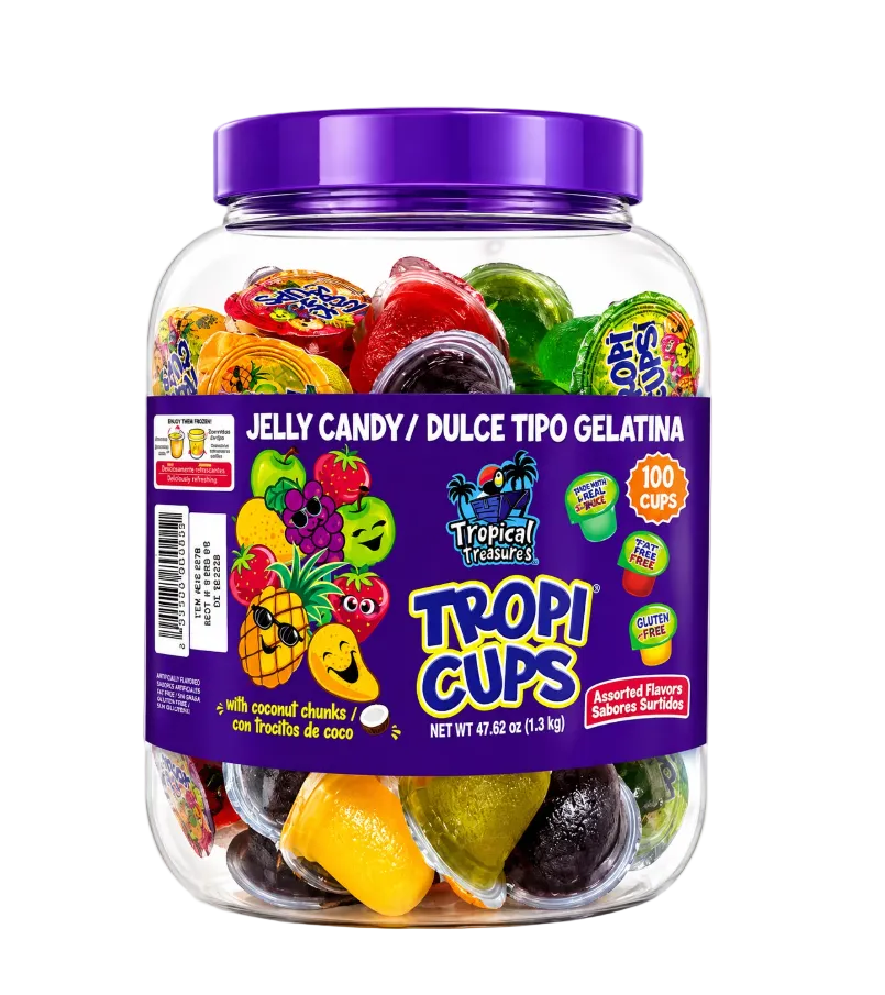 Jelly Candy Tropi Cups 100ct (47.62oz)