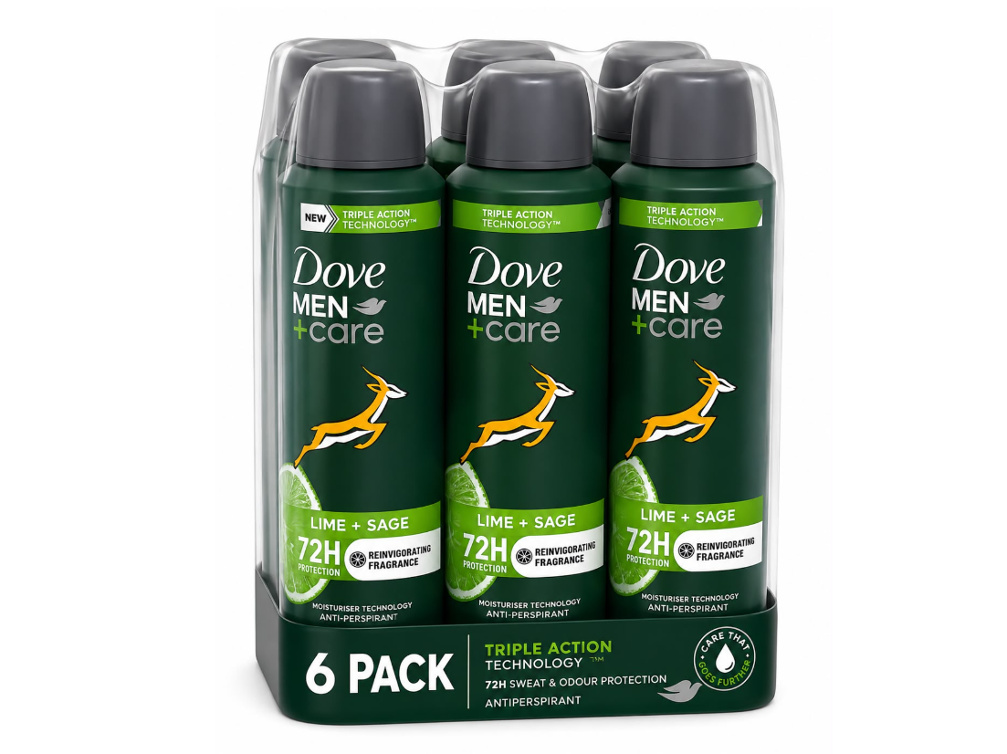 Dove Deodorant Men + Care 6 x 150 ml