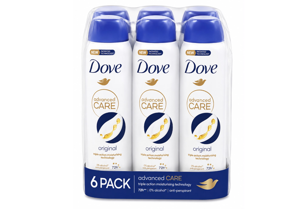 Dove Deodorant  Original 6 x 150ml