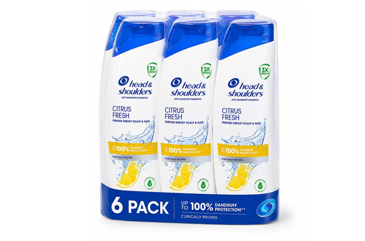 Head & Shoulders Shampoo Citrus 6 x 250ml