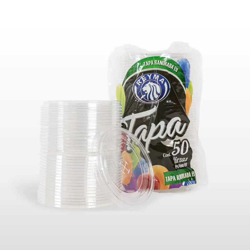 TAPA DE PLASTICO C/RANURA 1/2-1LT 20/25PZ