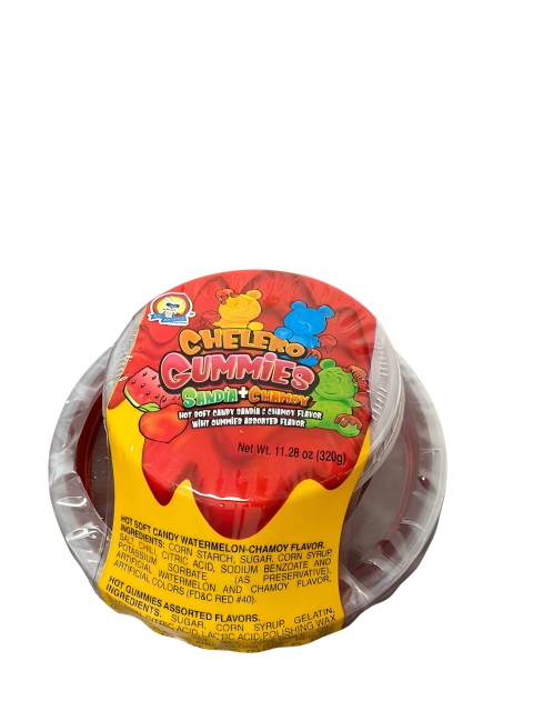 El Azteca Chelero Gummies Sandia Plus Chamoy Rim 11.58 ozs
