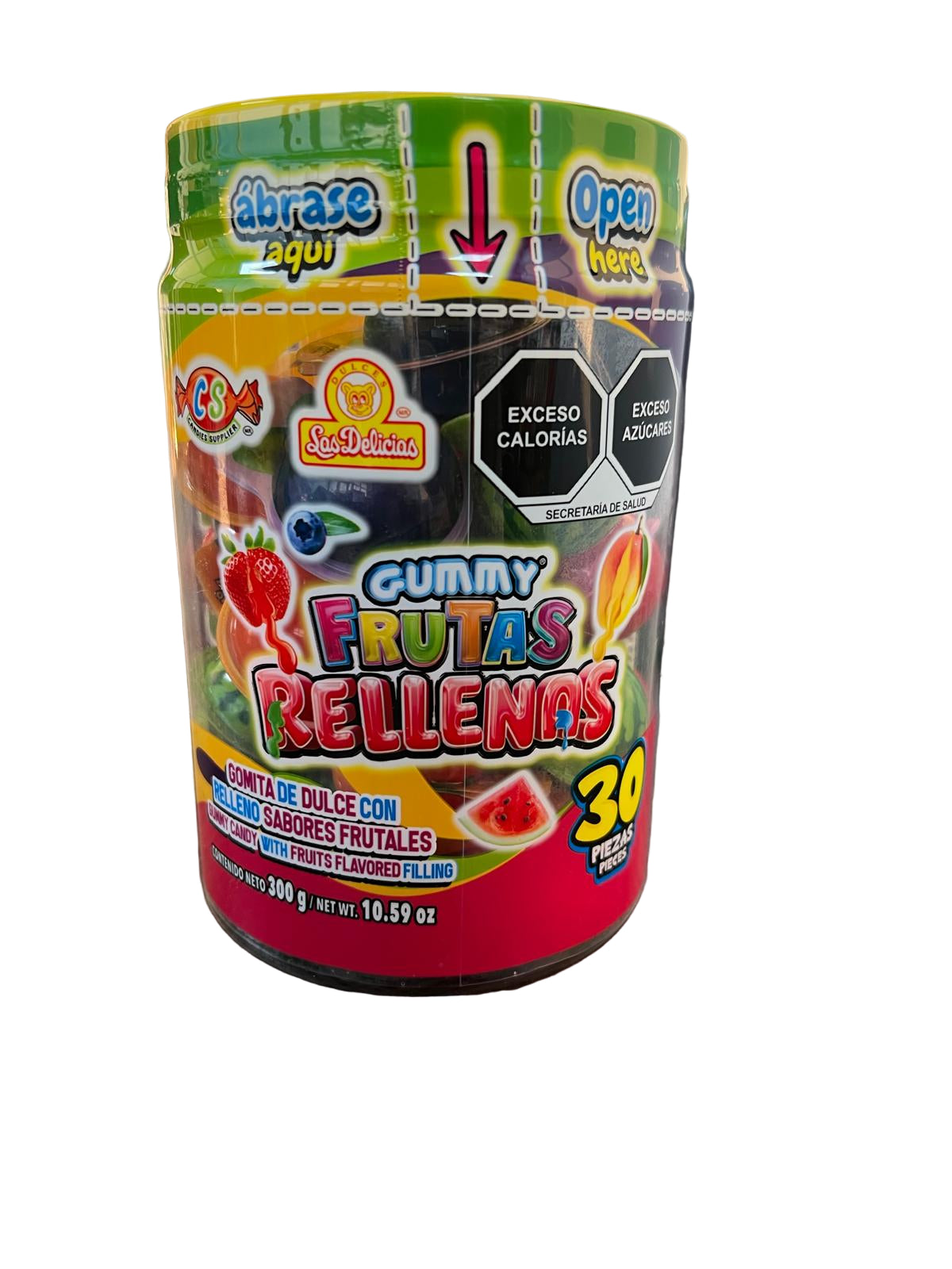 Gummy Frutas Rellenas 12/10.59/30pcs